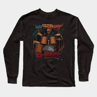 D-beat Punk Drummer Long Sleeve T-Shirt